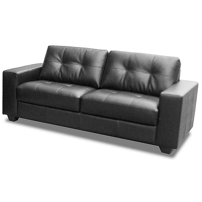Lena Bonded Leather Two Seater Sofa - Click Image to Close